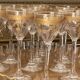 Saint Louis 14-piece liqueur set, fine 19th century gold-plated crystal