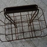 Iron bottle holder vintage 1960s