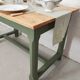 Table de ferme pieds kaki