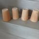 4 stoneware mugs