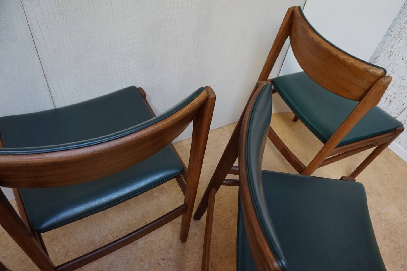 Midcentury Scandinavian Teak Dining Chairs, set of 4