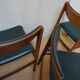 Midcentury Scandinavian Teak Dining Chairs, set of 4