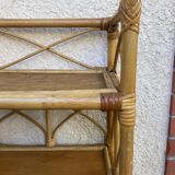 Vintage rattan shelf