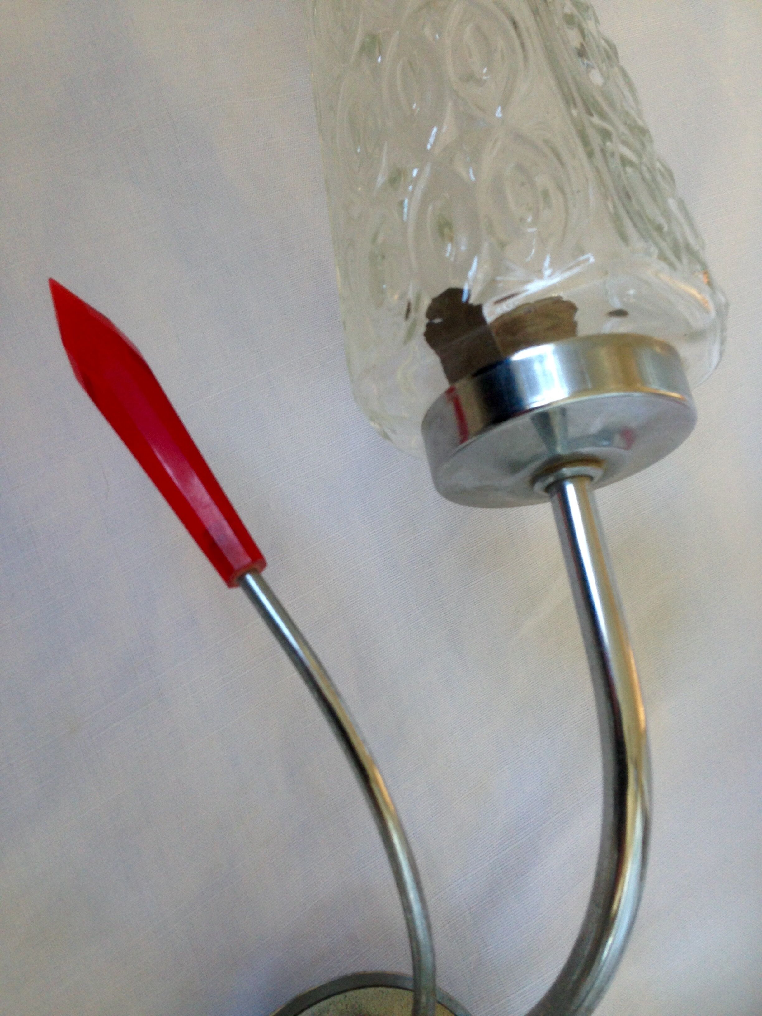 Luster four lights in glass 60 years