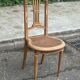 Louis XVI lyre chair, solid wood, caned.