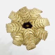 Christian Techoueyres brass palm lamp for Maison Jansen 1970s