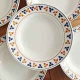 Set of 6 St-Amand soup plates