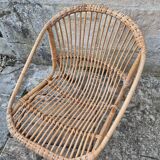 Vintage rattan armchair