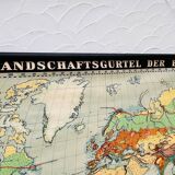 Educational map “the types of landscapes of the earth”