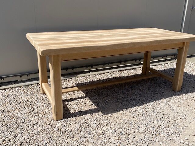 Stripped farmhouse table extensions up to 280 cm