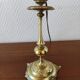 Pair of lamps in solid gold-plated brass