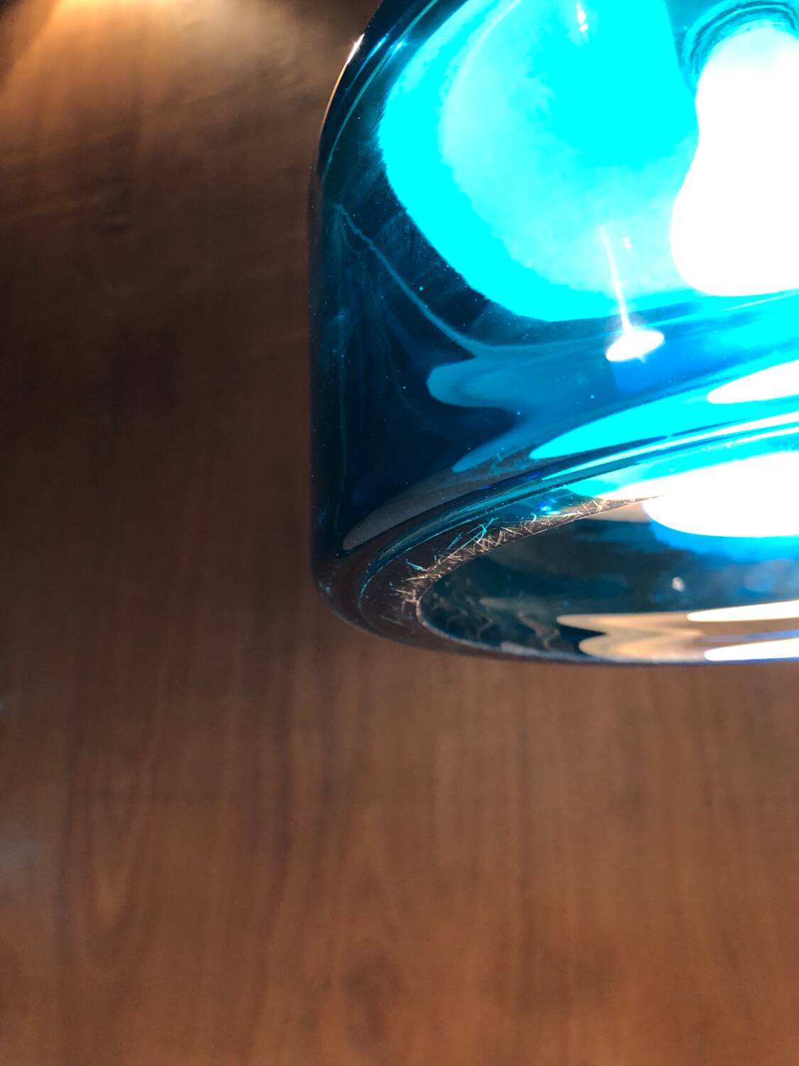 Brass and glass pendant light by Hans Agne Jakobsson 1970