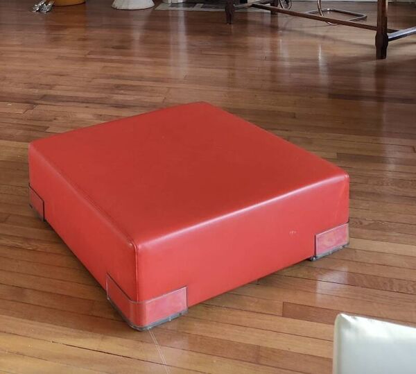 Ensemble Chauffeuse et Pouf ''Plastics'' - Design Piero Lissoni pour Kartell