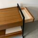 Desserte scandinave en bois et métal design 1970