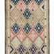 Handmade oriental beige runner rug 90 cm x 352 cm