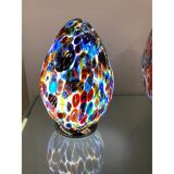 Contemporary Murano Glass Style Venetian Multicolored Millefiori Murrine Table Lamp