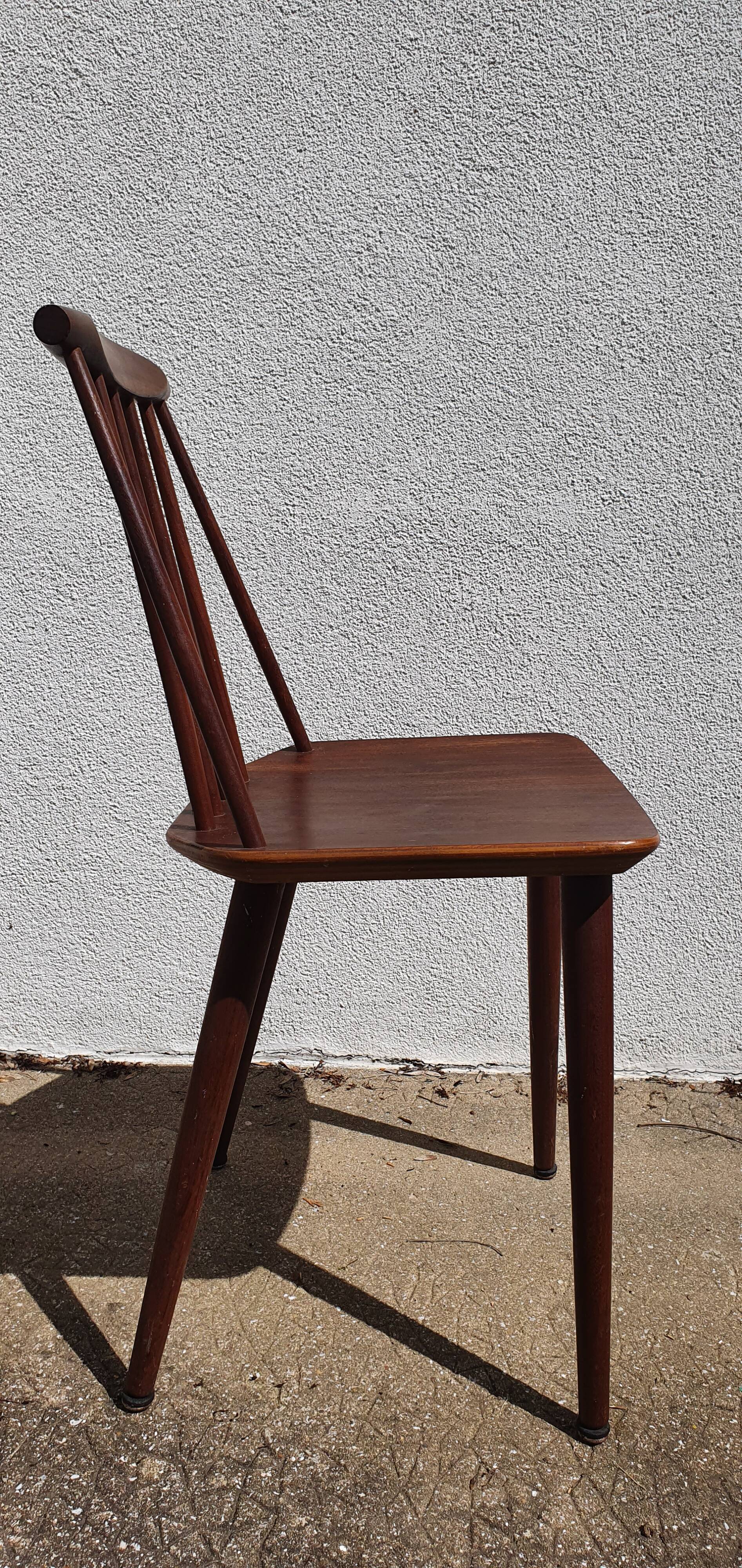 Teak chair J77 by FDB Møbelfabrik Folke Pålsson 1963
