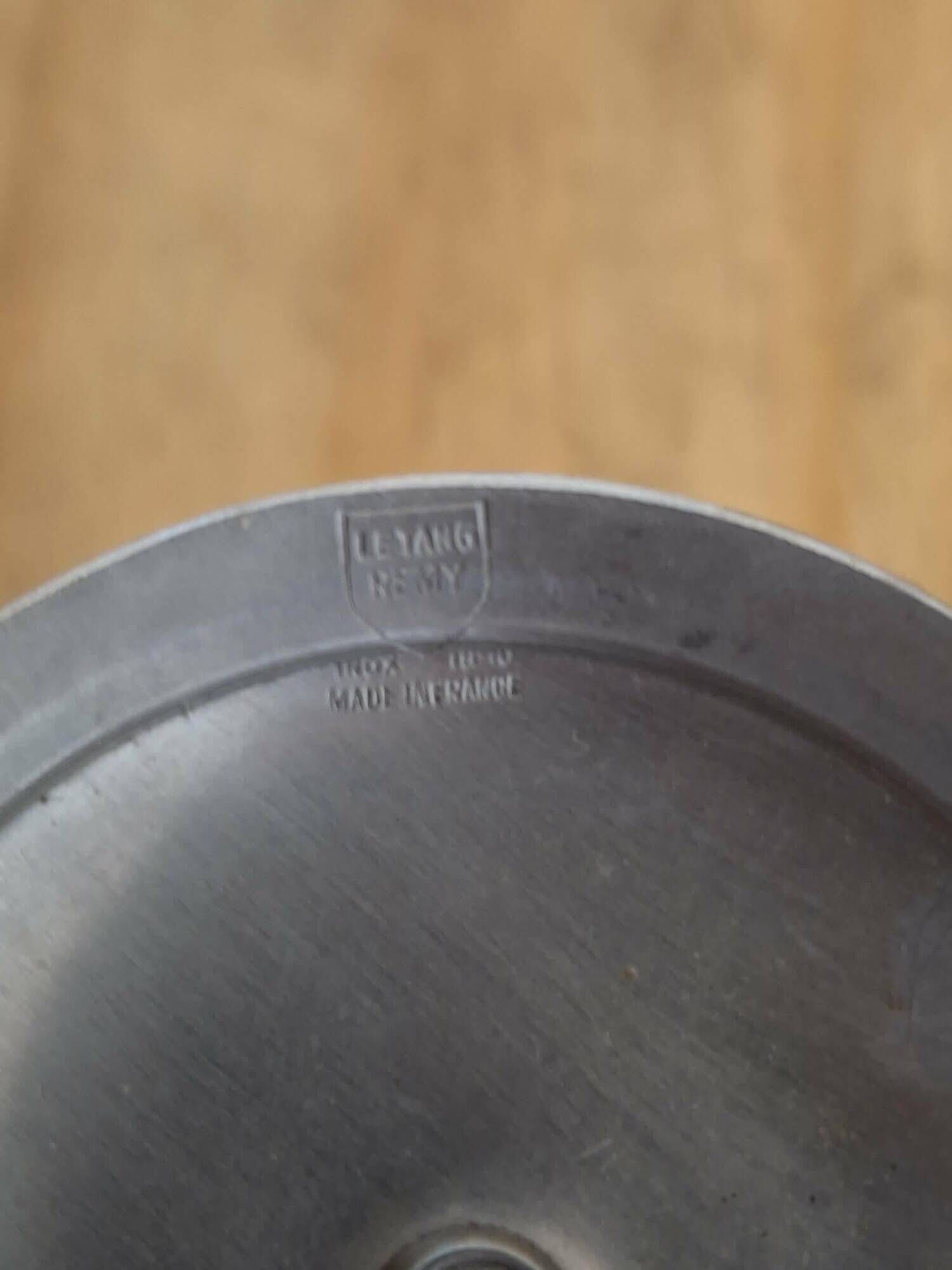 Set of 2 stainless steel ice cream bowls 18-10 Létang and Rémy