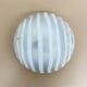 Peil & Putzler glass flush mount / wall lamp 'zebra', 1970s Germany