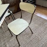 Formica and chrome extension table 2 stools 2 chairs