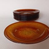10 assiettes à dessert Arcoroc Sierra Ambre