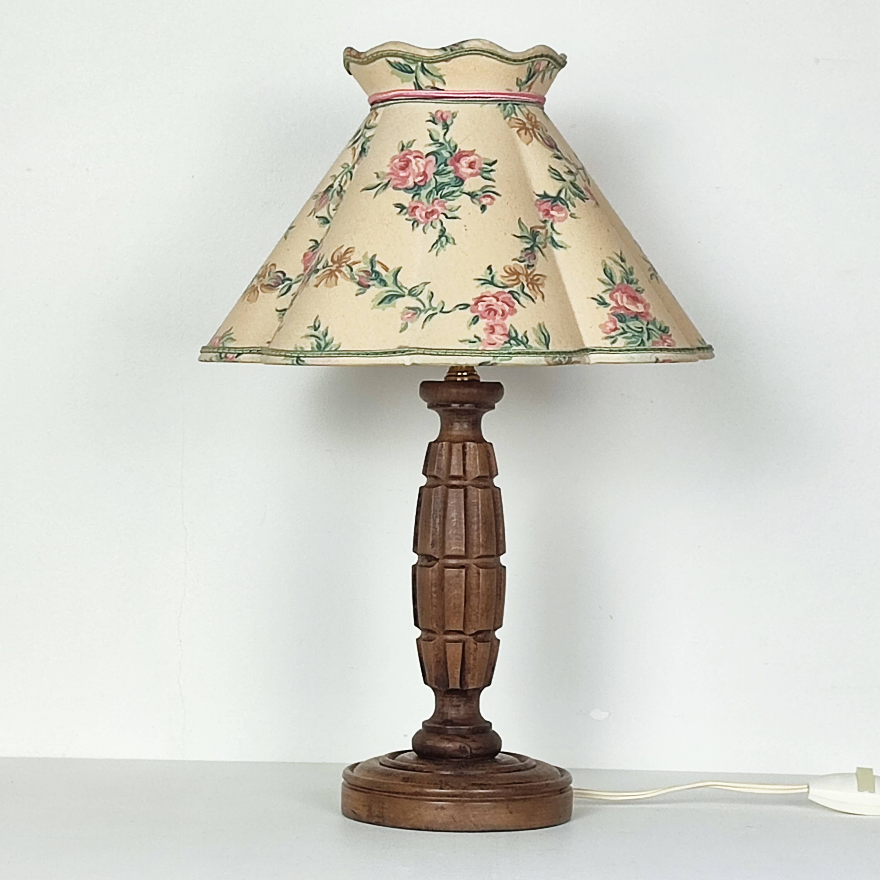 Vintage wooden lamp