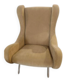 Senior armchair by Marco Zanuso for Arflex, camel velvet