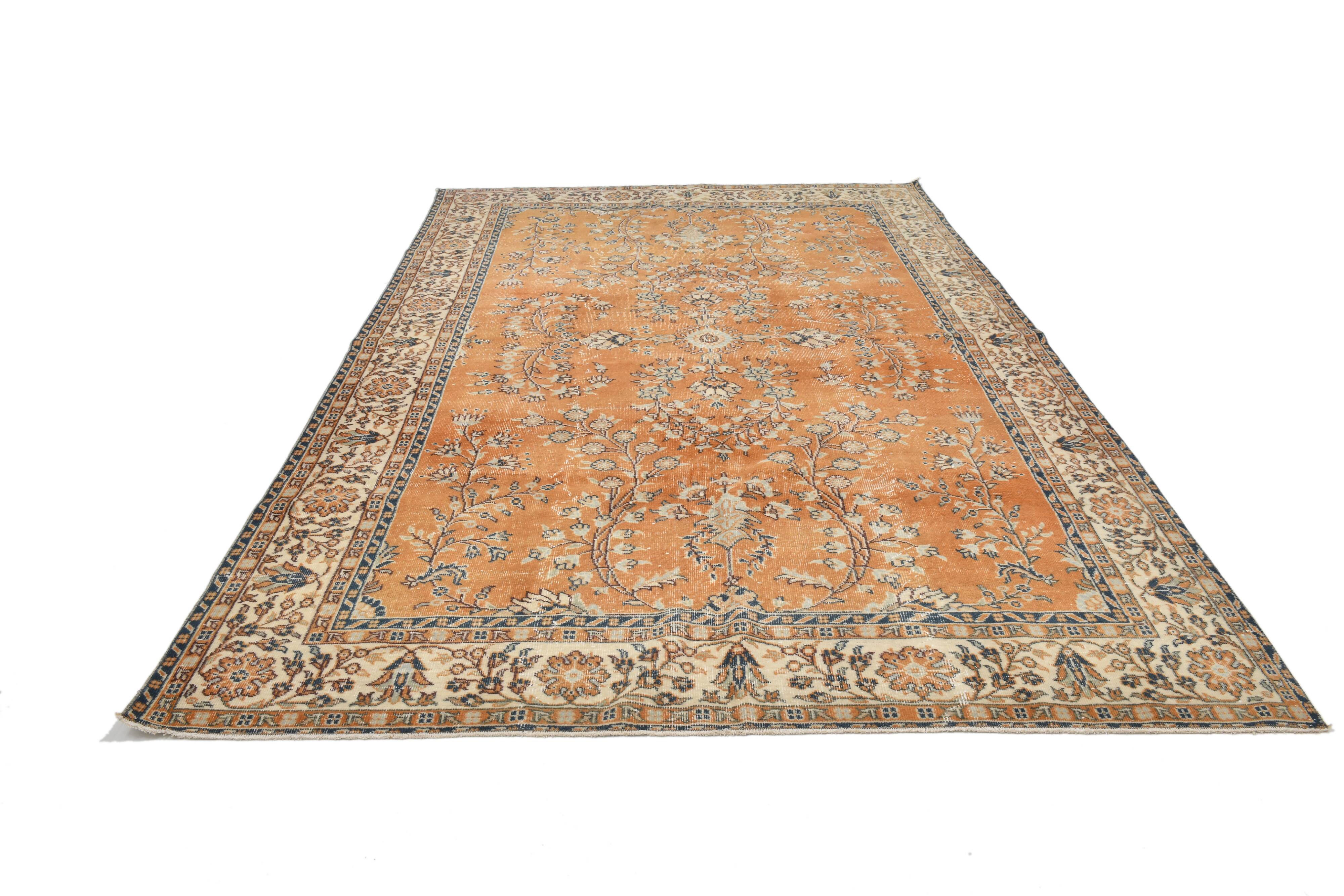 Tapis persan vintage en laine
