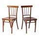Pair of Soviet Beech Dining Chairs – 1978 Vintage, Refurbished Wood Frame