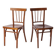 Pair of Soviet Beech Dining Chairs – 1978 Vintage, Refurbished Wood Frame