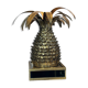 Pineapple-shaped lamp. in the "jansen of the 70s" style in metal.