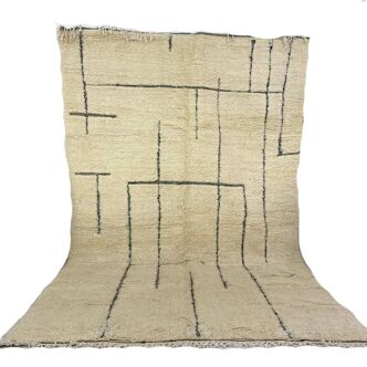 Handmade wool Berber rug 280 X 190 CM