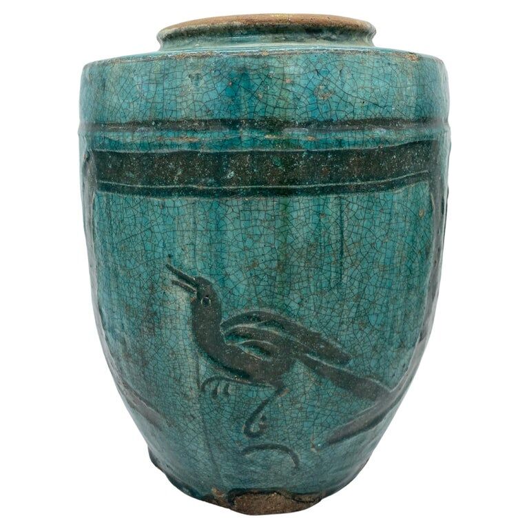 Blue jar martaban style 19th century