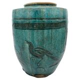 Blue jar martaban style 19th century