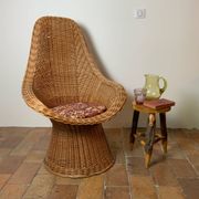 Fauteuil en osier tressé