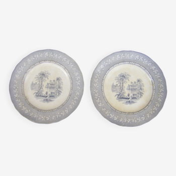 Pair of antique plates