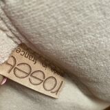 Sofa 3 places Kashima Line Roset velvet beige 70s