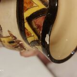 2 Lugano earthenware pitchers