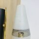 Wall lamp 50s brass opaline metal vintage