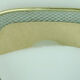 1950s sconce gray metal mesh and brass with white acrylic shade