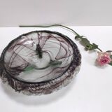 Topaz-Violet Cloud Glass Bowl or Centerpiece by Walther & Sohne, Germany