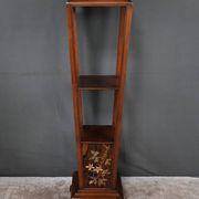 Large Cherry & Walnut Stool, Asian style – Early 20th century