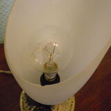 Old table lamp, patina look, 40s/50s