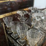 Cellar with complete liquor in marquetry Boulle box Napoleon III XIX century