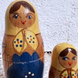 3 Russian matryoshka dolls