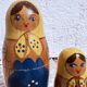 3 Russian matryoshka dolls