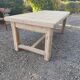 Solid oak farmhouse table with extension