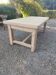 Solid oak farmhouse table with extension