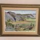 Oil on Canvas “Serene Landscape” by Martin Larson, Vintage & Framed