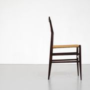 "Superleggera" chair in wood, created by Gio Ponti for Cassina, Italy.